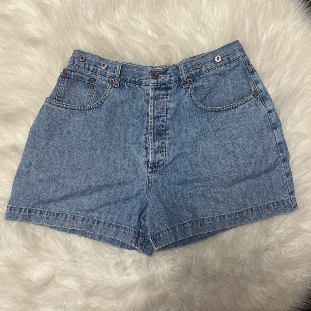 Vintage American Eagle Demin High-Rise Jean Shorts size 12 youth (28” waist)